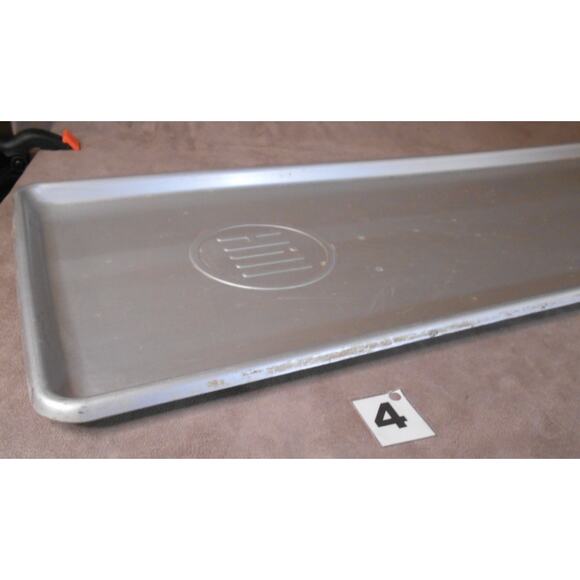 Antique HILL Aluminum Deli Case Display Tray # 4 30" X 10.5" Butcher Bakery - Picture 3 of 10